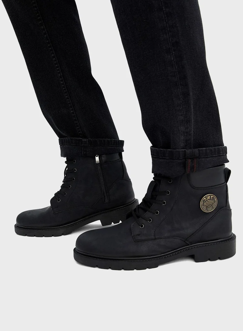 DeFacto Lace Up High Top Casual Boots