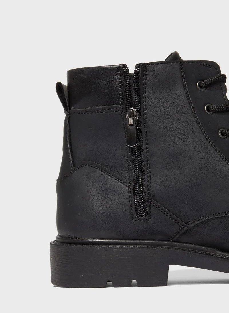 DeFacto Lace Up High Top Casual Boots