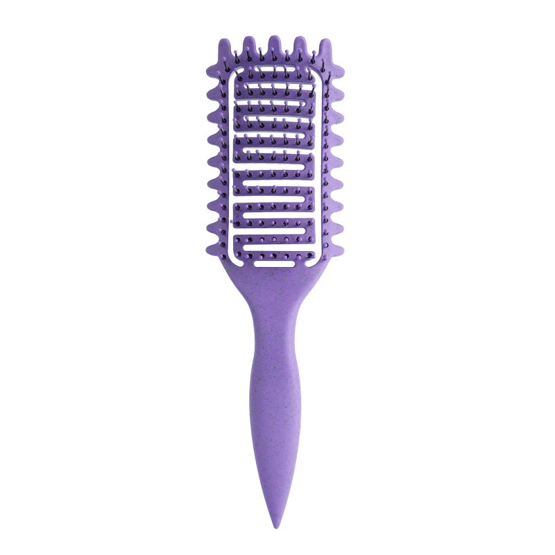 Yingbtr Curl Defining Brush,2024 Curly Hair Brush,Vented Hair Brush for Detangling, Shaping and Defining Curls For Women and Men Less Pulling (Purple) - Image 1