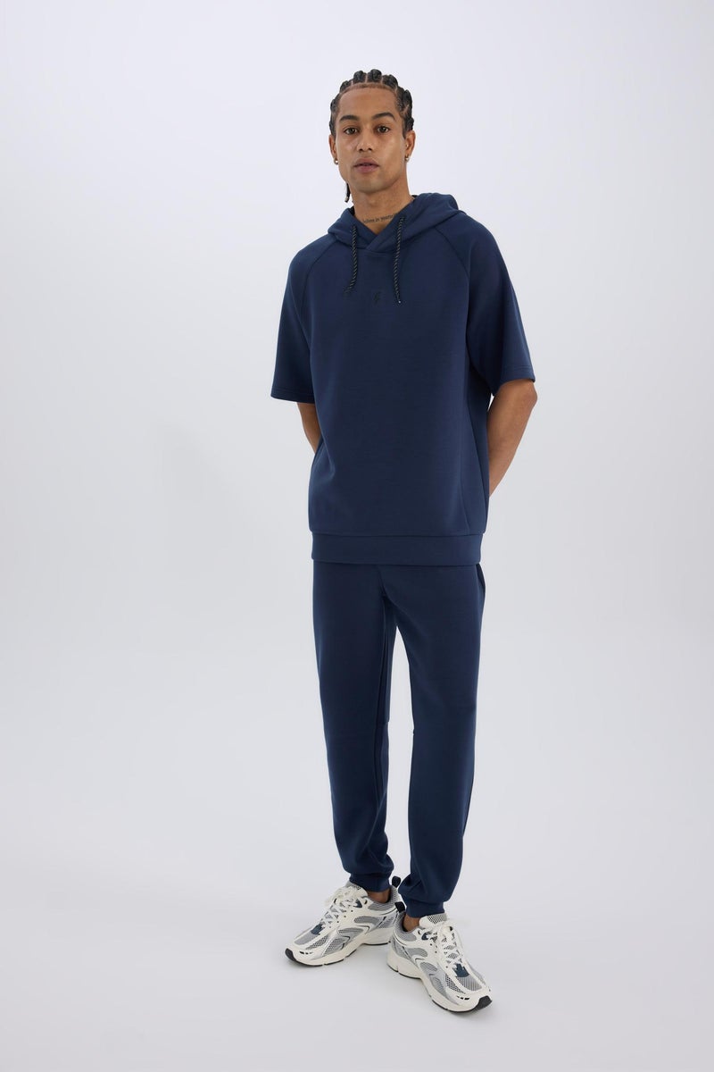 DeFacto Blue Man DeFactoFit Slim Fit Standard Leg Scuba Fabric Joggers Casual - Image 2