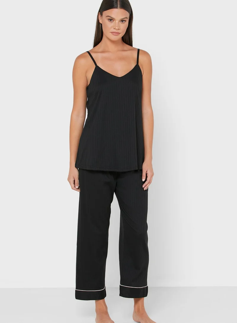 ELLA 3 Piece Solid Pyjama Set