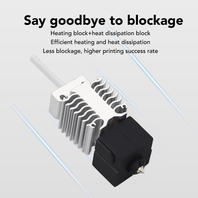 طقم تجميع فوهة الطابعة ثلاثية الأبعاد مع فوهة 0.4 مم لـ Ender 3 V3 SE بدرجة حرارة عالية 260 درجة مئوية - Image 4