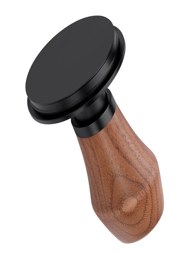 Normcore 58.5mm Coffee Tamper V4.1 with Click Sound Feedback, Spring Loaded Tamper With Titanium PVD Coating Flat Base, Genuine American Walnut Handle - Image 3