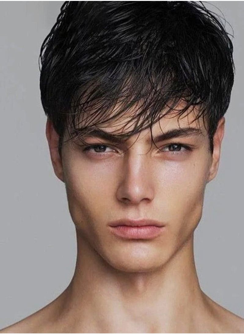 Men's Wig Short Hair Easy to Wear Mediterranean 18*20CM