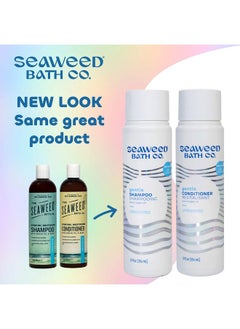 The Seaweed Bath Co. Seaweed Bath Co. Gentle Shampoo And Conditioner Set Unscented 12 Ounce (Pack Of 2) Sustainably Harvested Seaweed Aloe Argan Oil For Sensitive Scalps  - Image 3