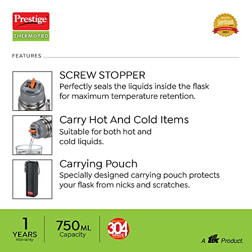 Prestige Thermopro Stainless Steel Flask PFSL 3-750ml - Image 4