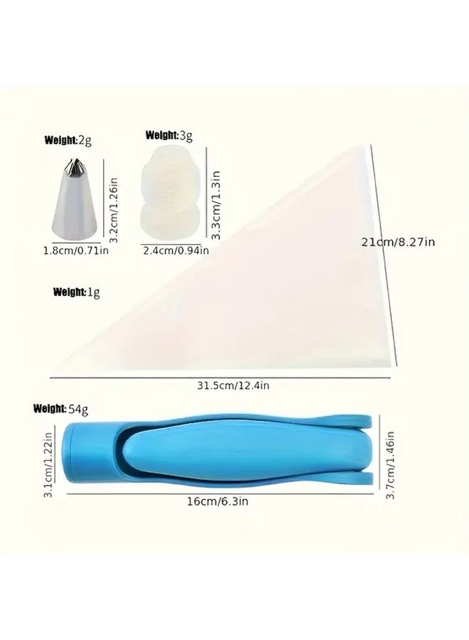 Plastic Cake Decorating Tool Set with Piping Tips Pastry Bag - Image 3