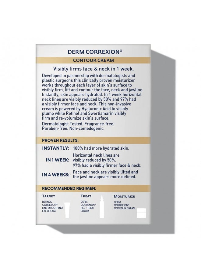 RoC - RoC Derm Correxion Neck Cream with Hyaluronic Acid and Advanced Retinol to visibly Tighten & Lift Horizontal Neck Lines, Facial Moisturiser to Contour Face, Neck and Jawline, 1.7oz - Image 1