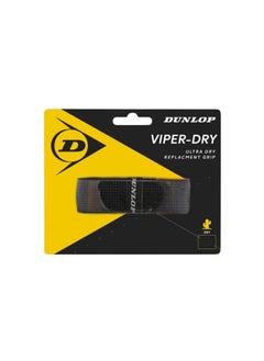 DUNLOP Viperdry Overgrip – Ultra-Dry, High-Traction & Moisture-Wicking for Superior Grip & Control – Ideal for Tennis, Badminton & Squash Rackets 