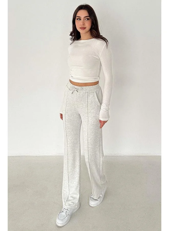 Noa Noa Women's Loose-Fit Pants with Stitch Detailing – Motion Ease
