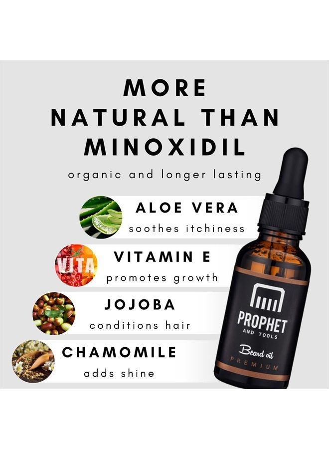 Prophet and Tools 2023 FAVOURITE* Unscented Beard Oil, Revolutionary Formula helps to Thicken Beard Growth, Soften Hairs, Relieve Itch & Flaking, Beard Comb Included, 30 Ml - Image 4