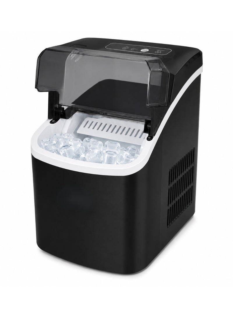 Electric Ice Maker, 85W Power, Produces 12–15kg of Ice Per Day with First Batch Ready in 6–10 Minutes, 1.5L Water Tank, 0.7kg Ice Basket, Adjustable Ice Cube Size, Water Shortage & Ice Full Indicators, Quiet 40dB Operation - Image 1