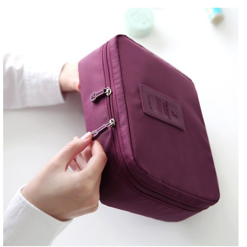 Korean Version Large-Capacity Second-Generation Travel Storage Bag Cosmetics Storage And Organization Women'S Double-Zipper Toiletry Bag Waterproof And Dustproof - Image 1