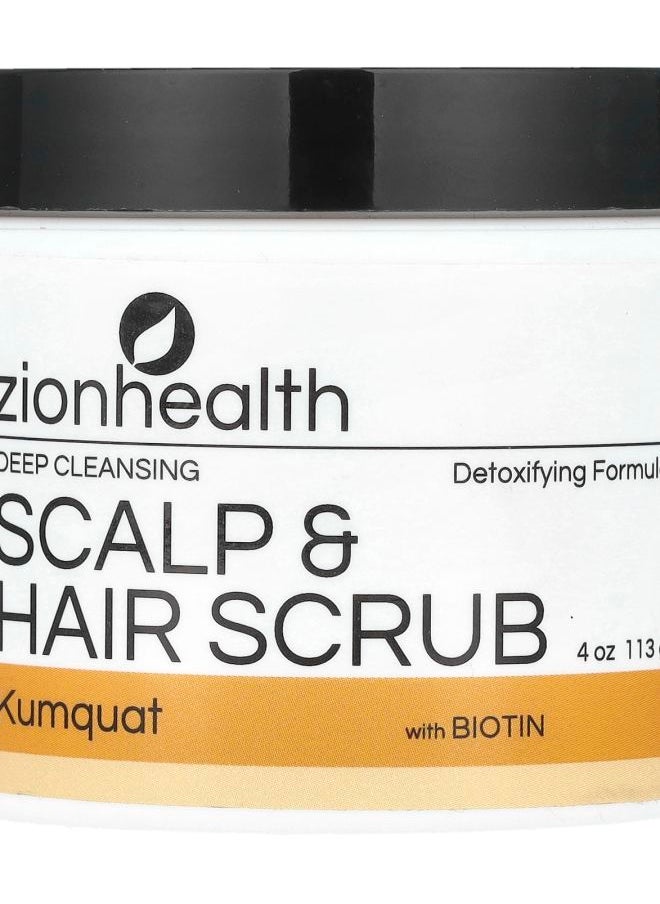 Zion Health Scalp & Hair Scrub with Biotin Kumquat 4 oz (113 g) 