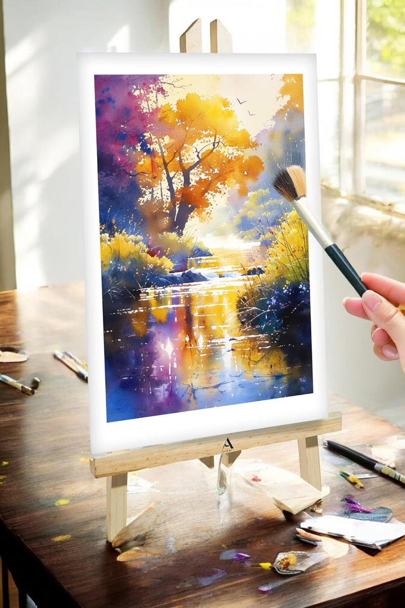 ArtRight Artists' Acrylic Paper (A4 Pack of 60 Sheets, 300 GSM); 300 GSM Handmade Sheets for Gouache & Acrylic Media (Papers for Acrylic & Gouache Media) - Image 3