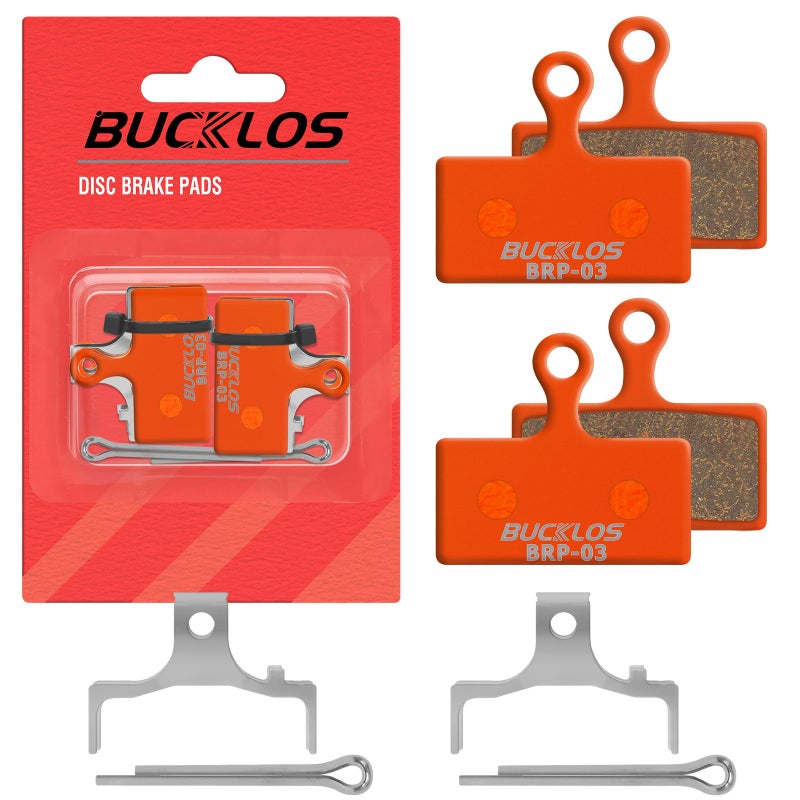 BUCKLOS Bike Disc Brake Pads-Bicycle Disk Brake Pads for Shimano XT Br-M8000 M785 XTR M9000 M9020 M987 M988 SLX M7000 M675 M666 Deore M615 RS785 Alfine S700 for Mountain Bike/Ebike/Road Bike/Scooter - Image 1