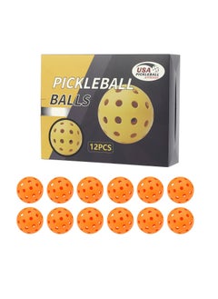 Generic Professional Glow Pickleball 40-Hole Gift Box Set 12 orange 40 hole ball [color box packaging]] 
