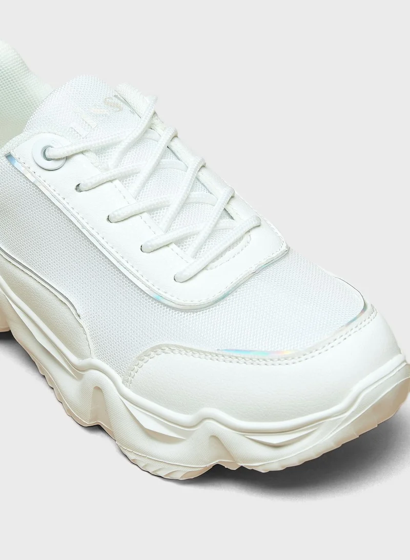 MISSY Lace Up Low Top Sneakers