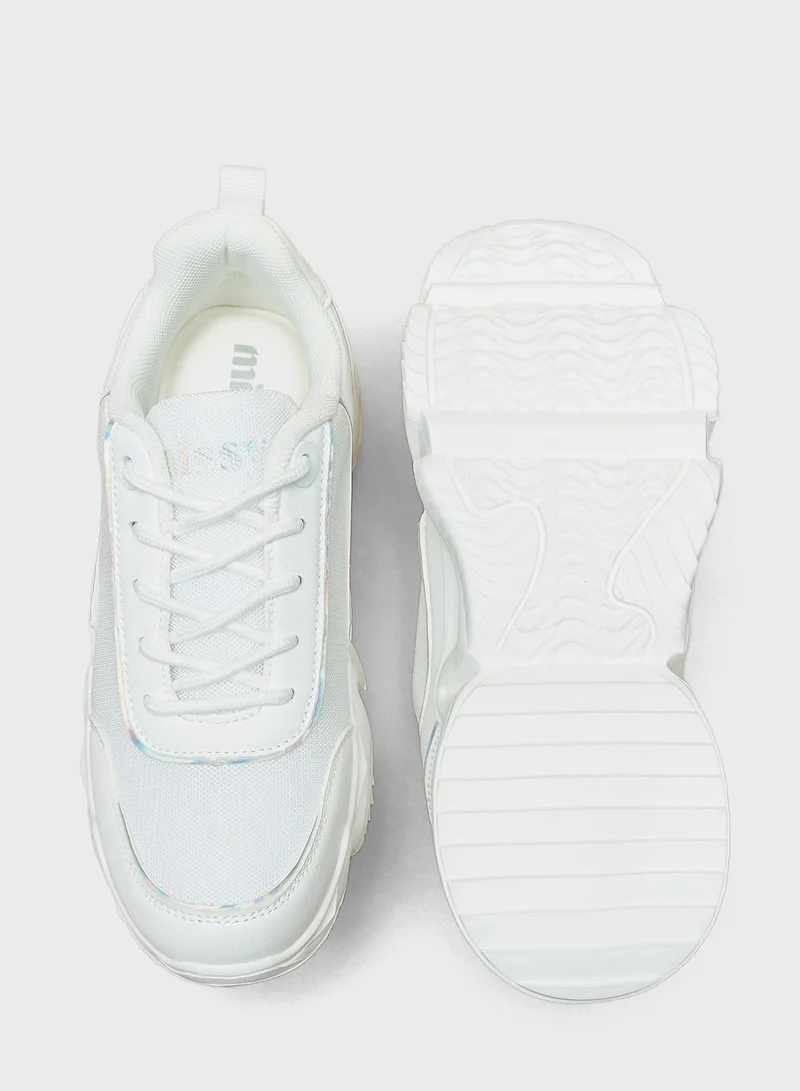 MISSY Lace Up Low Top Sneakers
