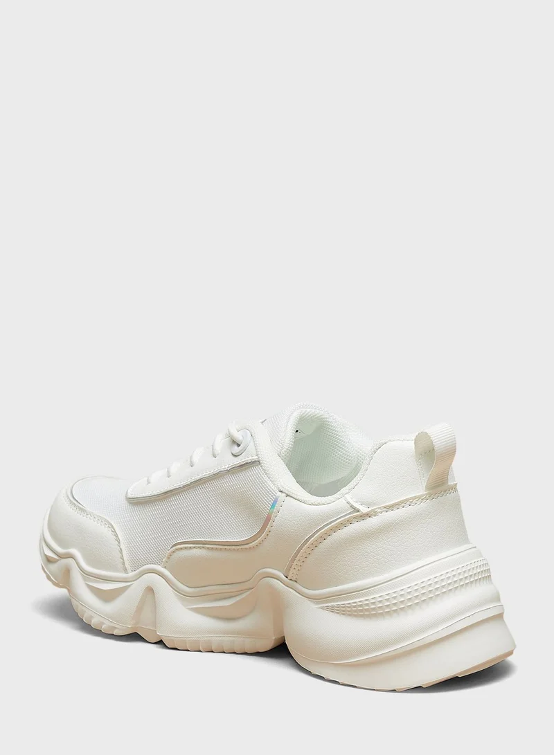 MISSY Lace Up Low Top Sneakers