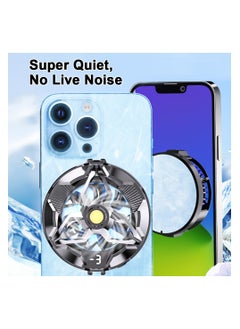 EzzySo Mobile Radiator Magnetic Tablet Cooler For Mobiles / Ipad Universal Radiator Portable Phone Cooler Frost Series Radiator For Mobile Gaming Tiktok Live Streaming  - Image 1