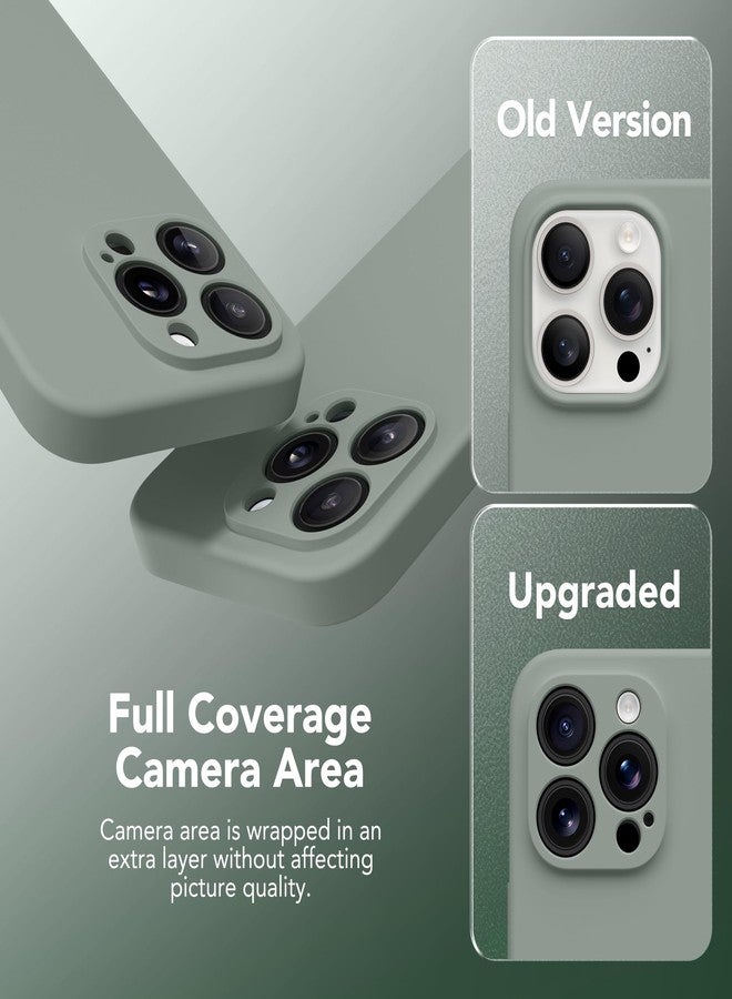 SuydanBox Magnetic for iPhone 15 Pro Case, Compatible with MagSafe, [Full Camera Protection][Screen Protector] Silicone Shockproof Protective Phone Case for iPhone 15 Pro 6.1", Calke Green - Image 5