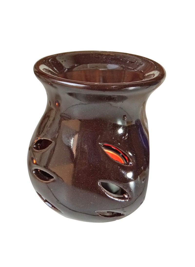 Aatiutik Aatiutik Ceramic Aroma Diffuser Oil Burner Home Fragrance with 2 Sandalwood Aroma Oil 2 Tlight Free for Home Office Hotel Spa  - Image 4