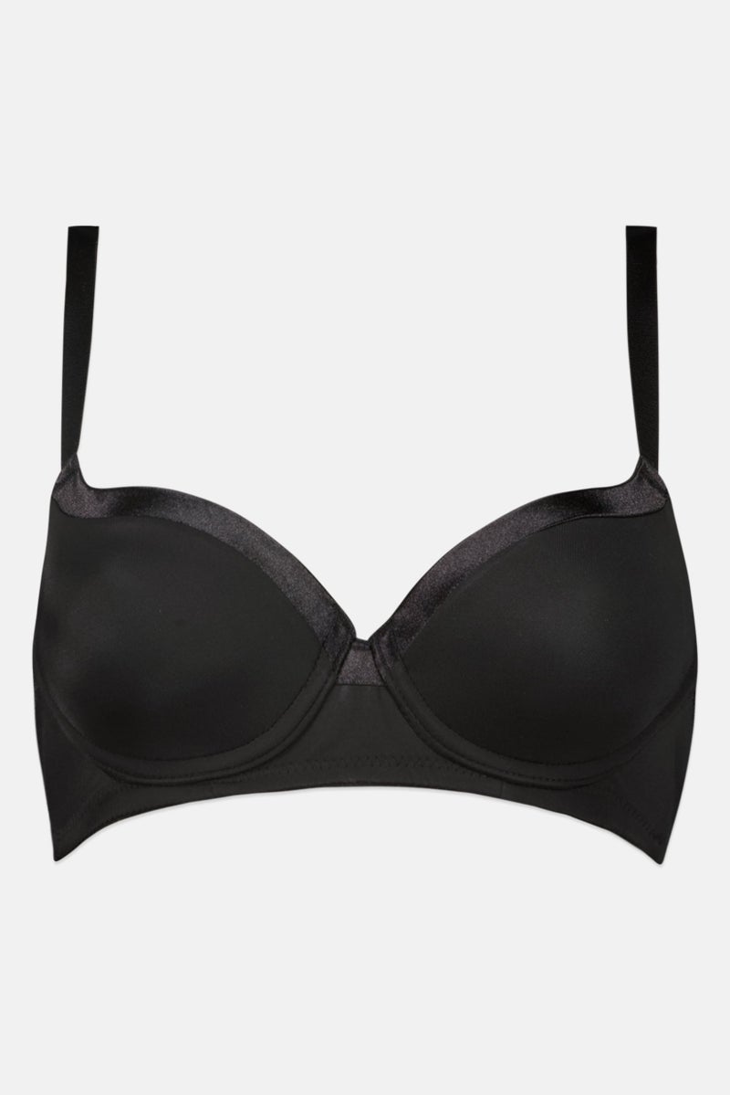 TRIUMPH Women Padded Underwire Solid Bra, Black - Image 2