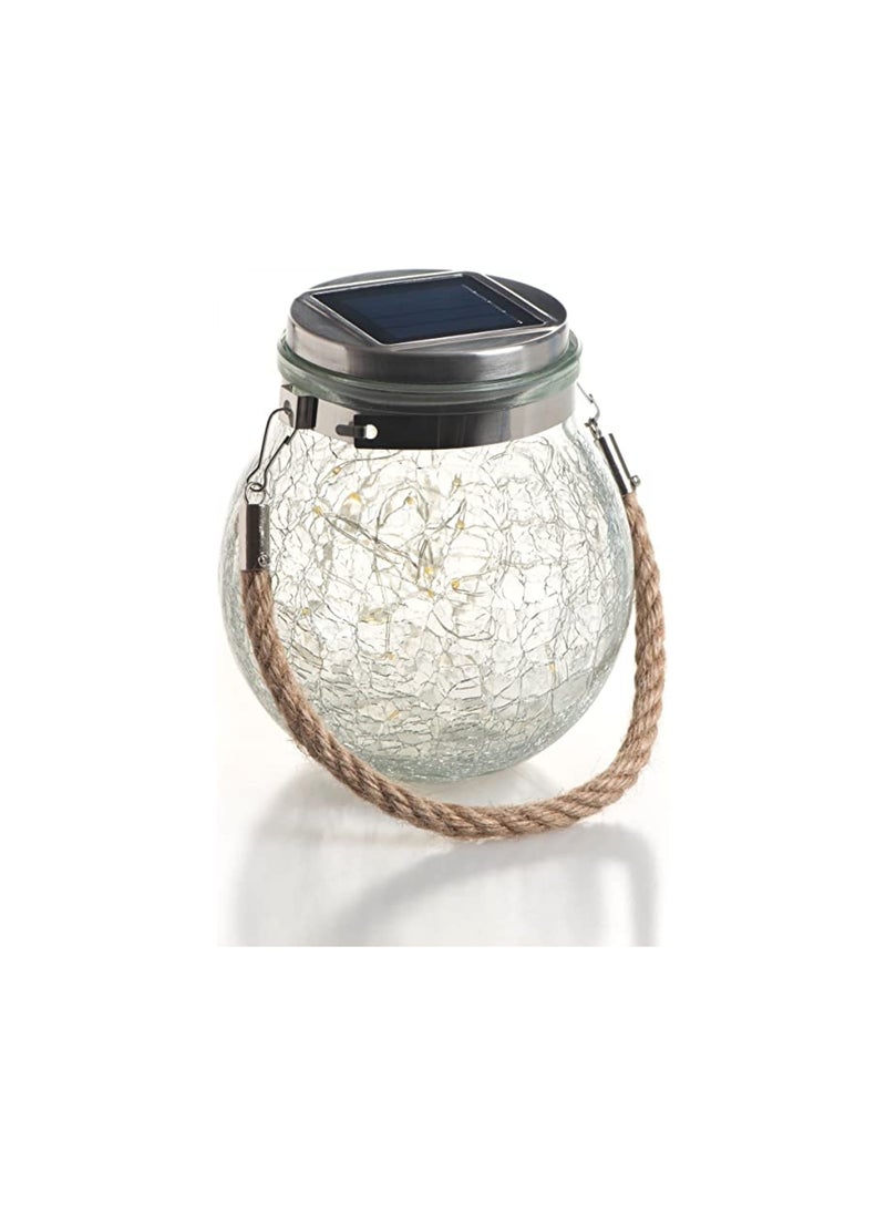 Hilalful HILALFUL Solar Powered Jar LED Fairy Light String | Suitable for Balcony, Patio, Outdoor Décor | For Home Decoration in Ramadan, Eid, New Year, Diwali, Holidays | 20 LEDs  - Image 2