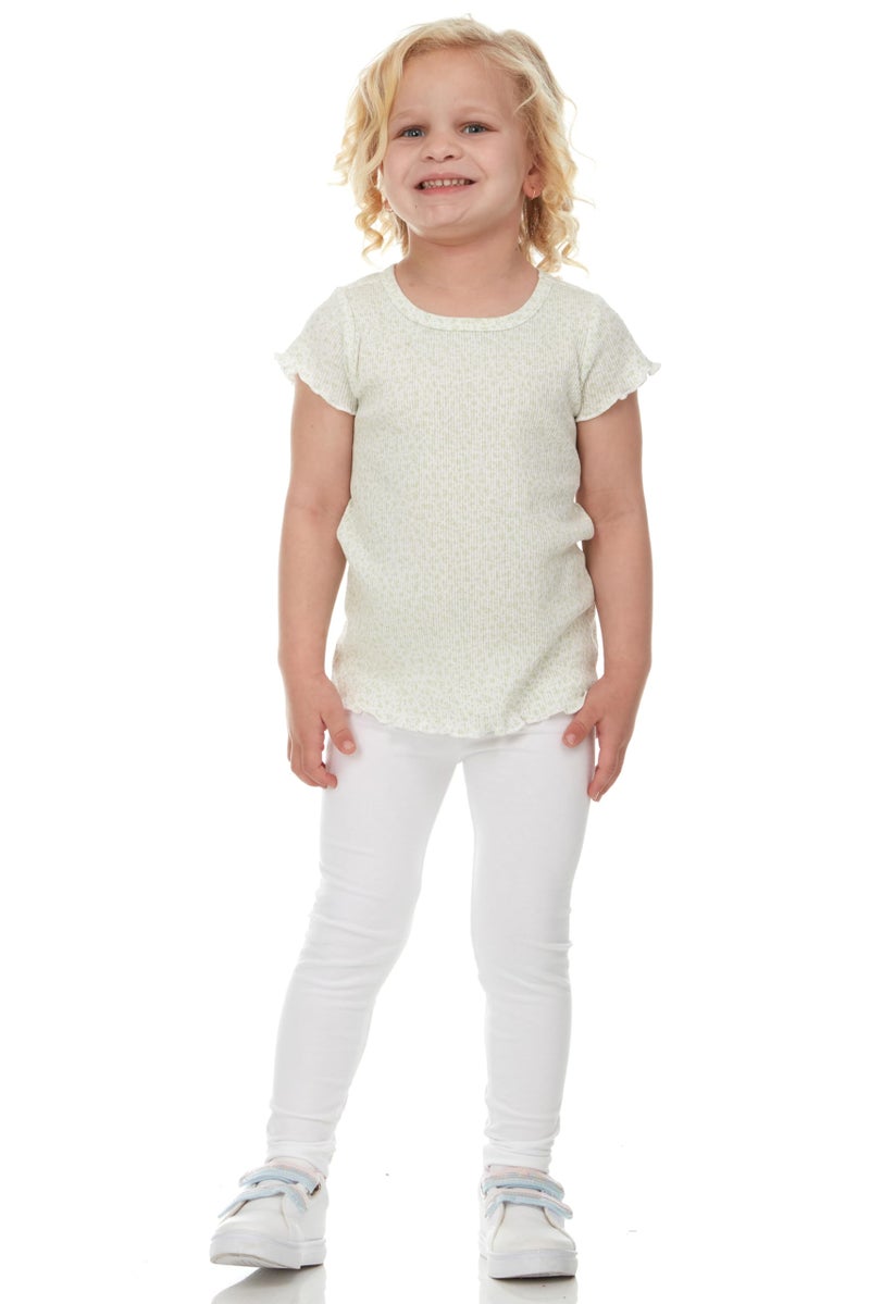 Cudlie 5-Pack Toddler/Baby Girl Short Sleeve Tops - Premium Quality Shirt Tops for Lightweight Comfort and Style. - Image 3