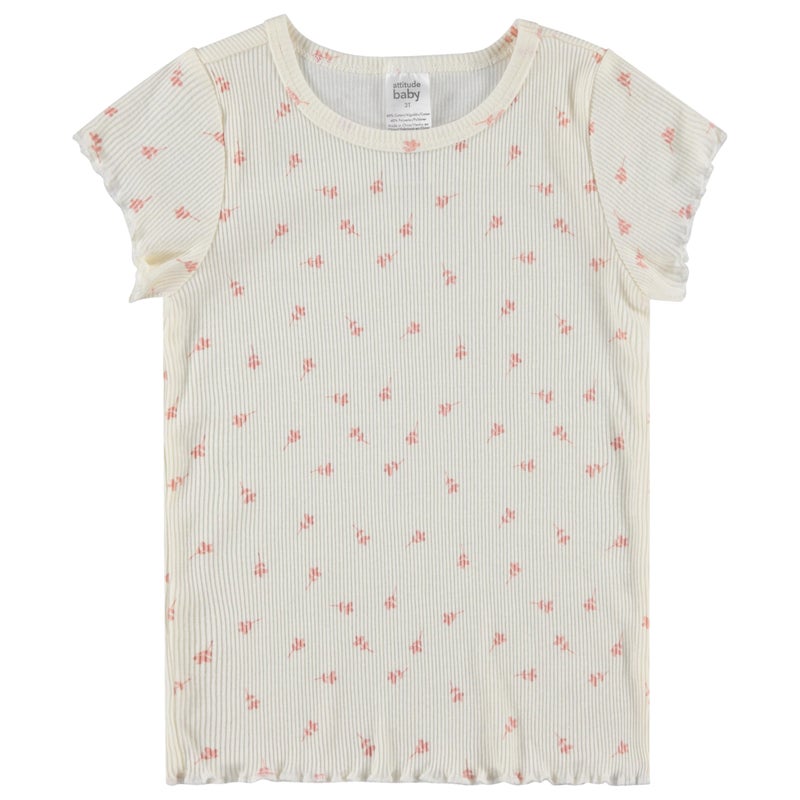 Cudlie 5-Pack Toddler/Baby Girl Short Sleeve Tops - Premium Quality Shirt Tops for Lightweight Comfort and Style. - Image 5