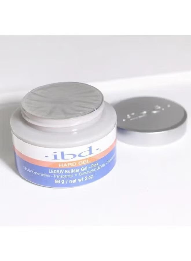 اي بي دي IBD LED / UV جل باني جل وردي ، 2 أونصة ، نموذج الأظافر الغراء تمديد الغراء طلاء الأظافر الغراء العلاج بالضوء تعزيز غراء الأظافر واضح جل لزجة الحفر - Image 2