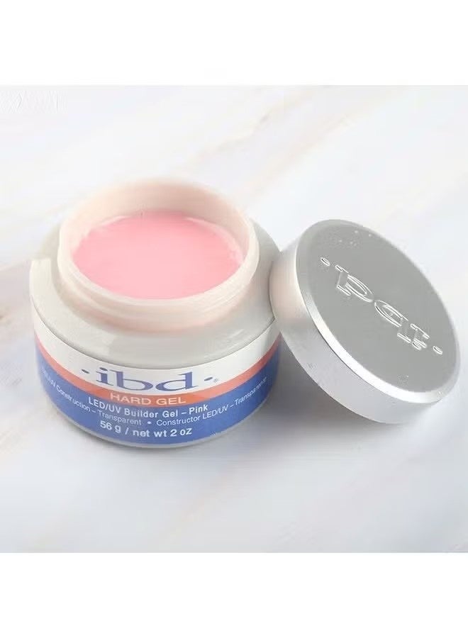 اي بي دي IBD LED / UV جل باني جل وردي ، 2 أونصة ، نموذج الأظافر الغراء تمديد الغراء طلاء الأظافر الغراء العلاج بالضوء تعزيز غراء الأظافر واضح جل لزجة الحفر - Image 3