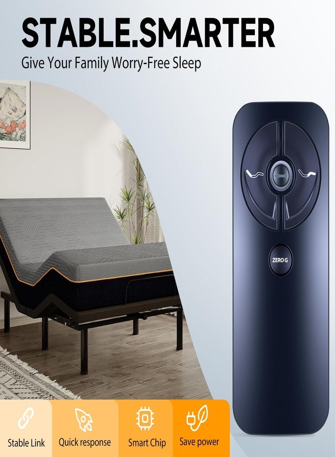 ZWP Replacement Remote Control Compatible for OKIN Tempur-Pedic Sealy Ease JLDK.32.01.06 RF366A Adjustable Bed Base - Image 3