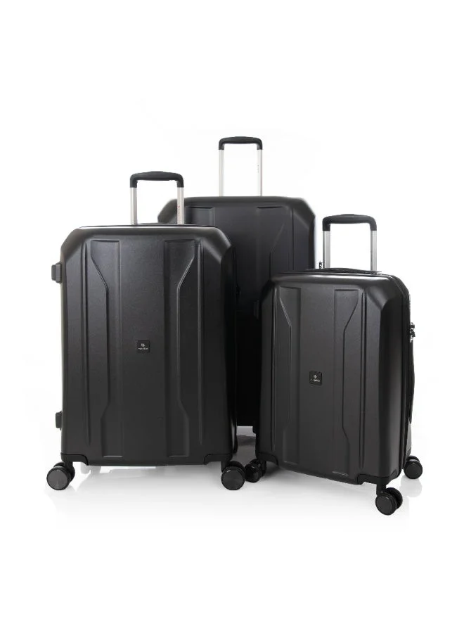 ماجلان مجموعة حقائب سفر صلبة من ماجلان بتصميم بارز من  قطع