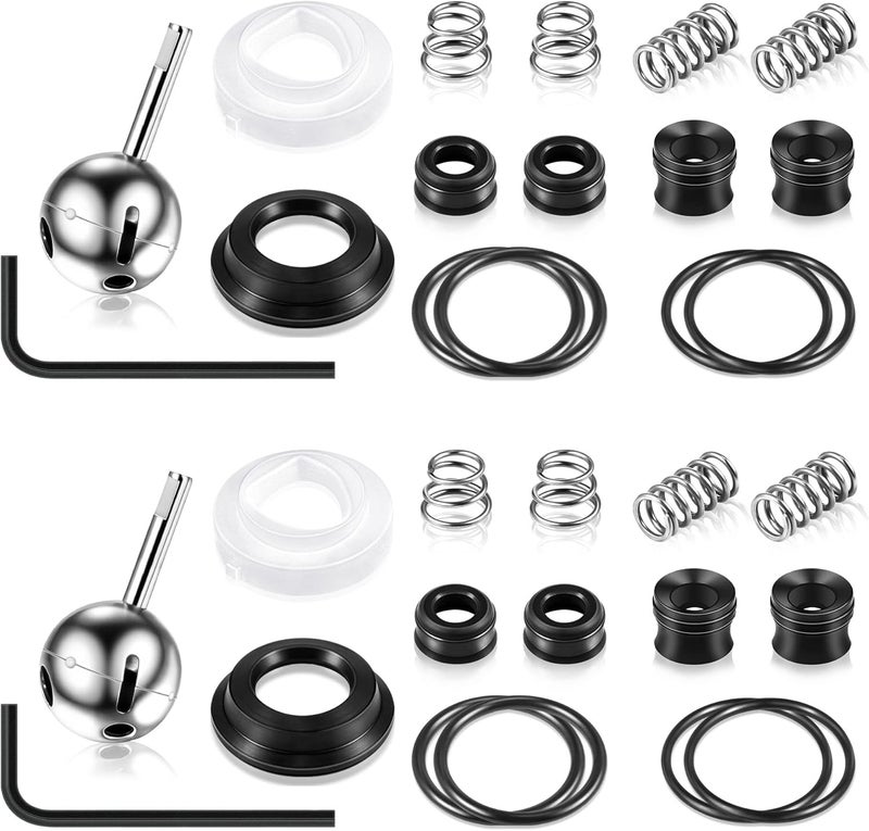 Enhon Faucet Cartridge Repair Kit, Compatible with Deltal/Perless 86970 Single Handle Faucet, #70 Ball Valves and Lever Handles, Fix Dripping Faucets, Stainless Steel(4 Packs) - Image 1