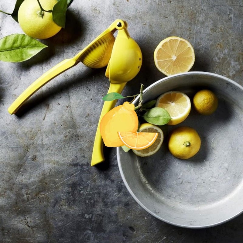 JDLYEVER Lemon Squeezer Lemon Clip Lemon Juicer Manual Juicer Fruit Juicer, Handheld Juicer Original Taste Aluminum Alloy Material Compact Size Ergonomic for Lemons, Oranges, & Other Fruits - Image 3