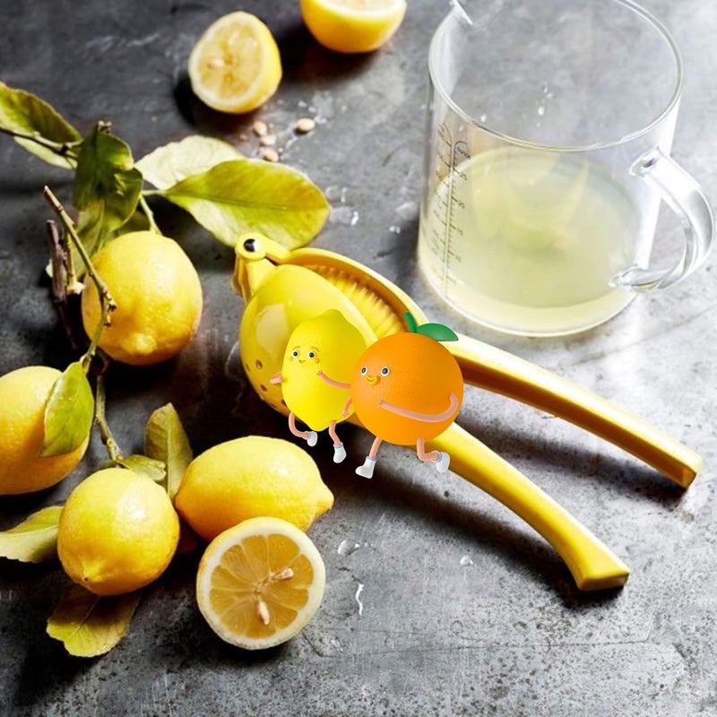 JDLYEVER Lemon Squeezer Lemon Clip Lemon Juicer Manual Juicer Fruit Juicer, Handheld Juicer Original Taste Aluminum Alloy Material Compact Size Ergonomic for Lemons, Oranges, & Other Fruits - Image 4