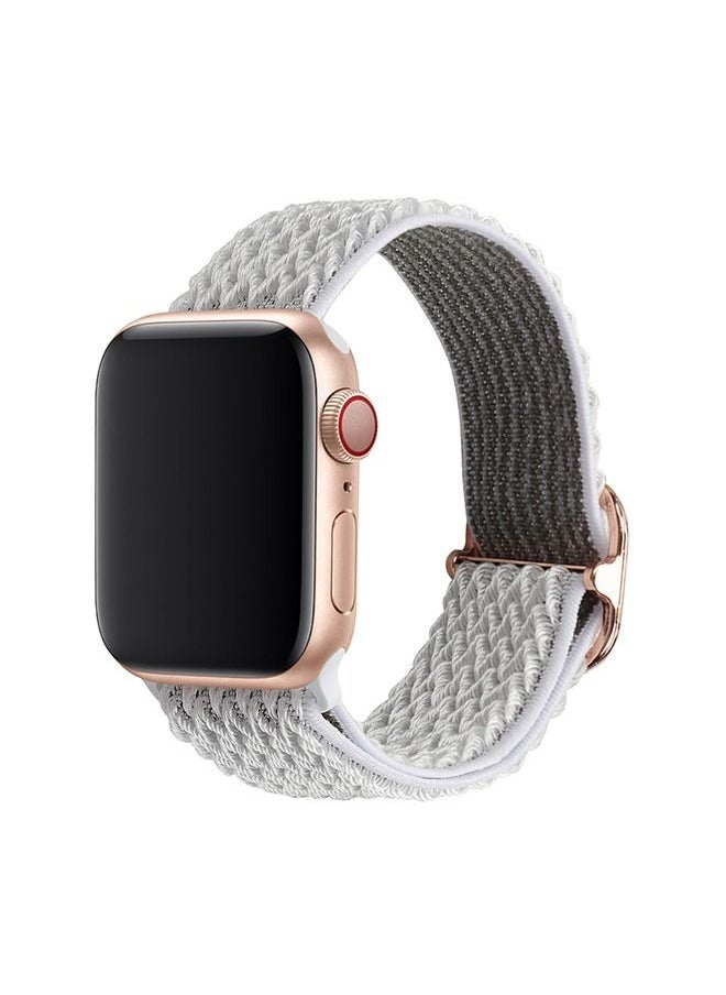 Umiwin - Braided Solo Loop Stretchy Strap Compatible with Apple Watch Band 38/40mm iWatch Series SE/9/87/6/5/4/3/2/1 Band - Image 1