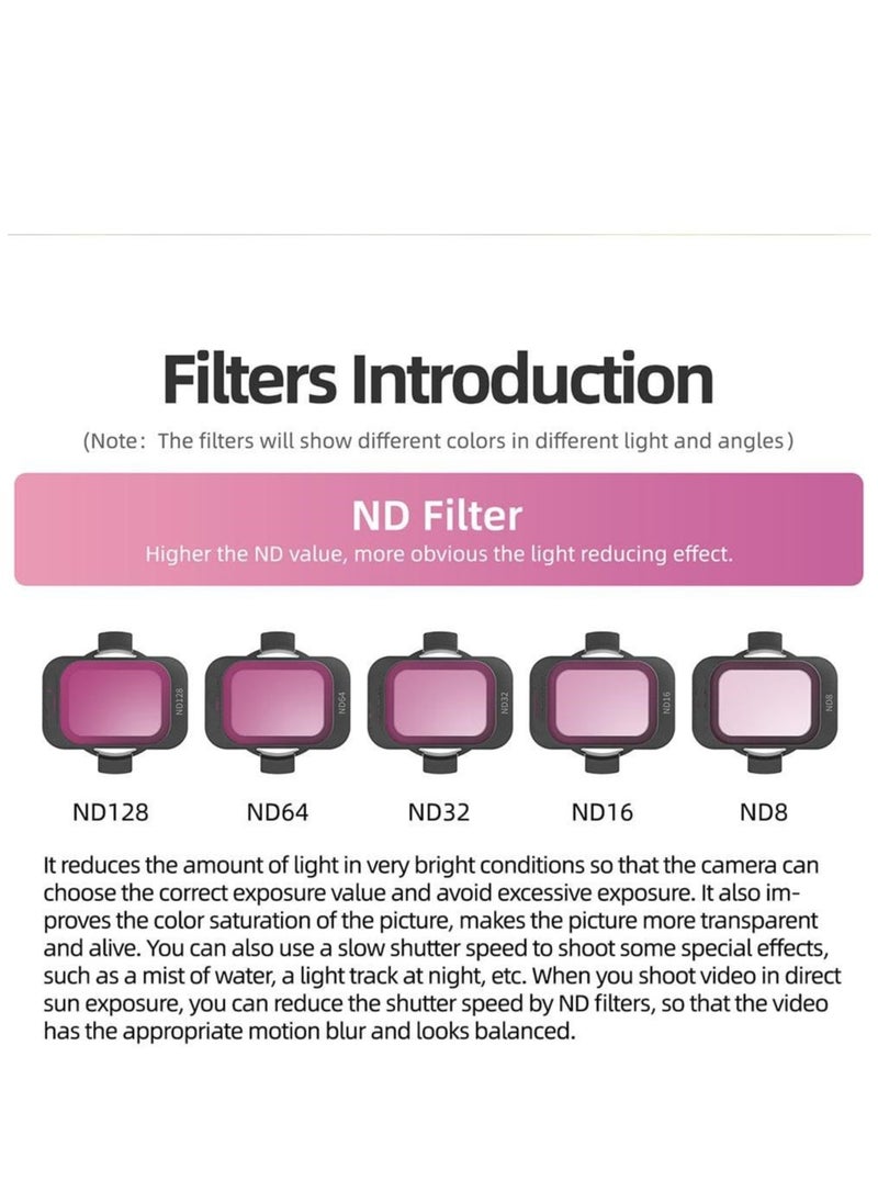 Generic ND Filters Set for DJI Avata 2 Multi-Coated ND Filter Camera Lens Filters for DJI Avata 2 Accessories for DJI Avata 2 Filter Series (MCUV+ND8+ND16+ND32)  - Image 4