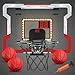 HYES Mini Basketball Hoop Indoor with ScoreboardLED Light Glow in The Dark Door Basketball Hoop Basketball Toy Gifts for Kids Boys Girls Teens Adults Suit for BedroomOfficeOutdoorPool Red - Image 4