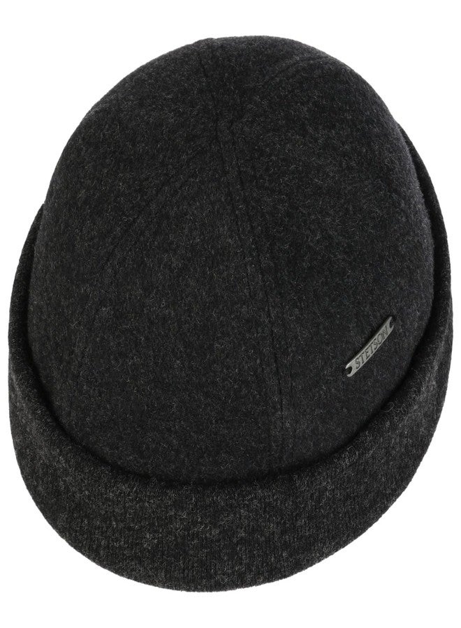 Stetson Sparr Melange Docker Cap Men Anthracite 7-7 1/8 - Image 4