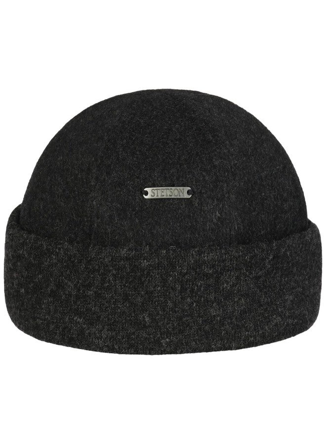 Stetson Sparr Melange Docker Cap Men Anthracite 7-7 1/8 - Image 1