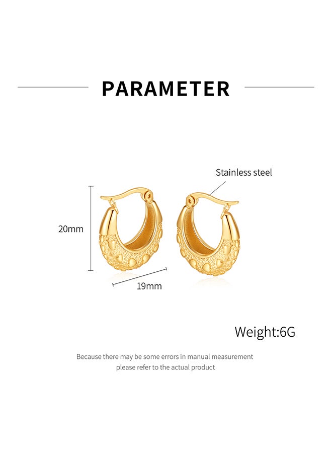 Simple Love Niche Design Earrings Jewelry High-End Stainless Steel Earrings For Women - Image 2