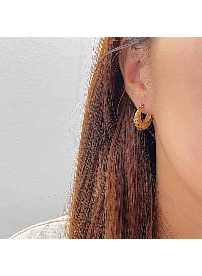 Simple Love Niche Design Earrings Jewelry High-End Stainless Steel Earrings For Women - Image 3