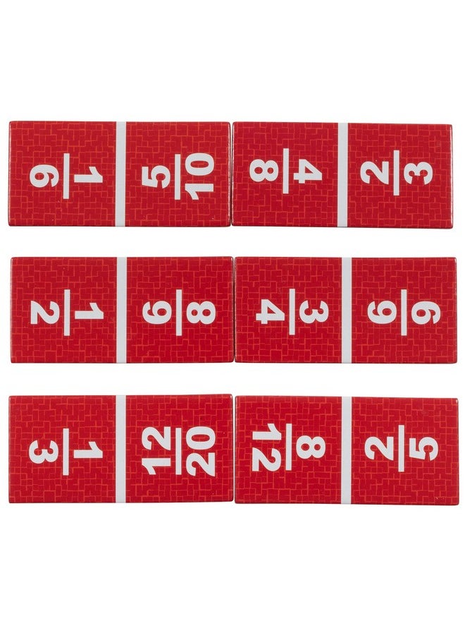 Learning Advantage - Equivalent Fraction Dominoes - Math Games For Kids - Teach Fractions - In-Home Learning - Image 1