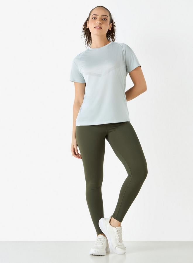 Kappa Logo Print T-shirt with Raglan Sleeves and Crew Neck - Image 3