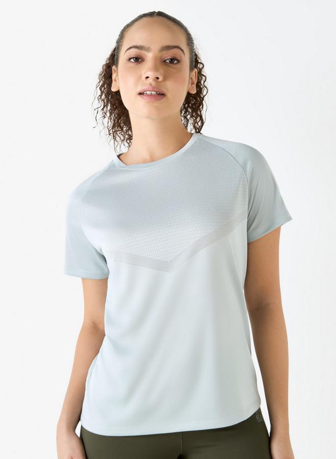 Kappa Logo Print T-shirt with Raglan Sleeves and Crew Neck - Image 1