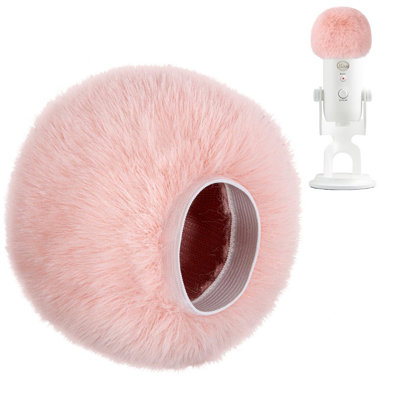 PhantAccy Pop Filter/Windscreen for Blue Yeti and Yeti Pro Microphones, Furry Mic Cover for Wind and Ambient Noise Reduction - Image 1