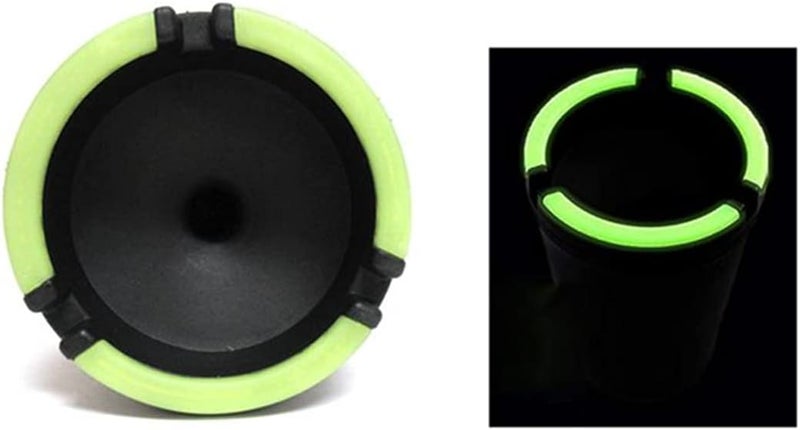 TSY TOOL 4 Pack Glow in the Dark Butt Bucket Ashtray Cigarette Cup Car Ash Holder Portable Truck Home Office (Pink/Blue/Purple/Green) - Image 3